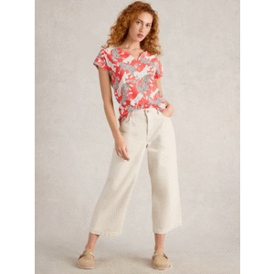 White Stuff Nelly Notch Neck Short Sleeve Tee